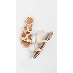 Carrie Forbes Hind Raffia Sandals Size 39 $340.00 Beach Vacation